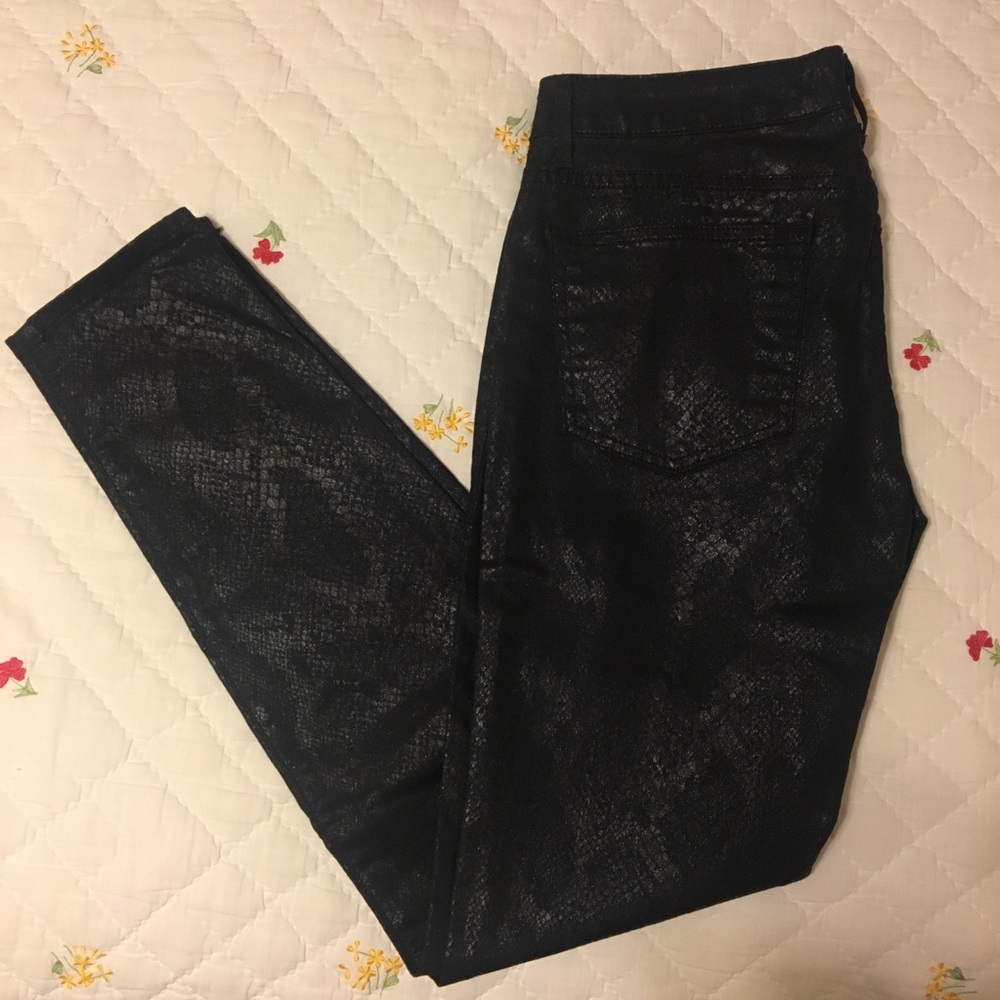 RICH&SKINNY faux snakeskin skinny pants